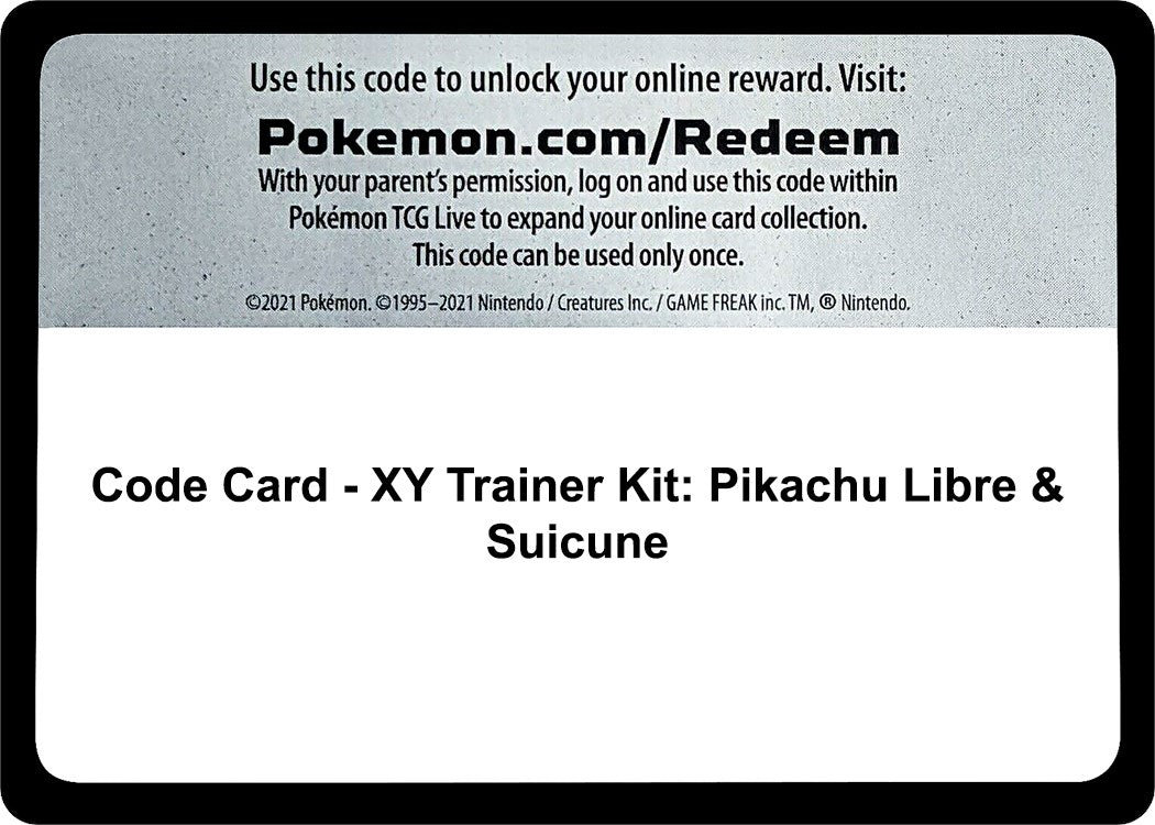 Code Card - XY Trainer Kit: Pikachu Libre & Suicune
