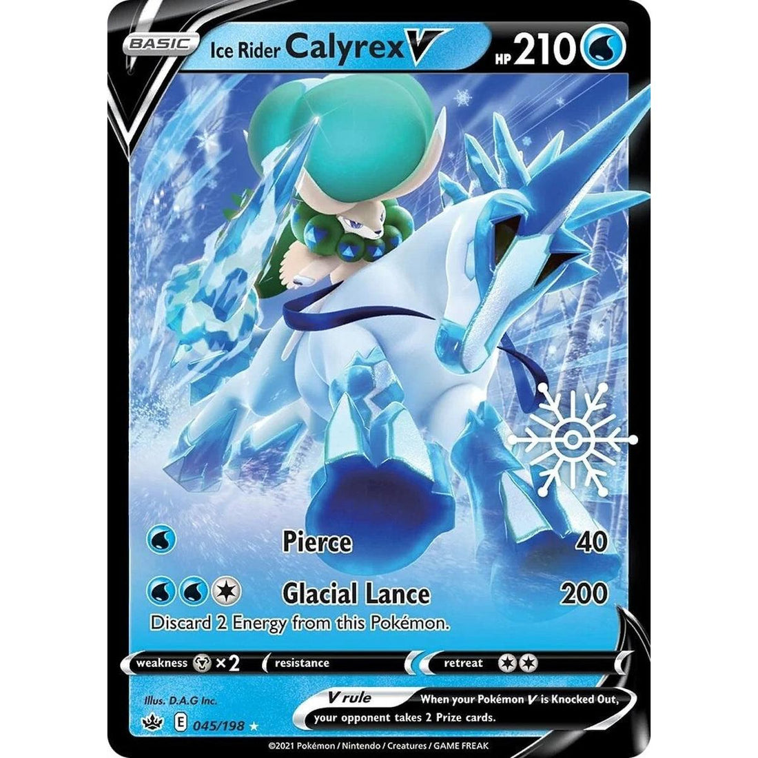 Ice Rider Calyrex V - 045/198 (Holiday Calendar)