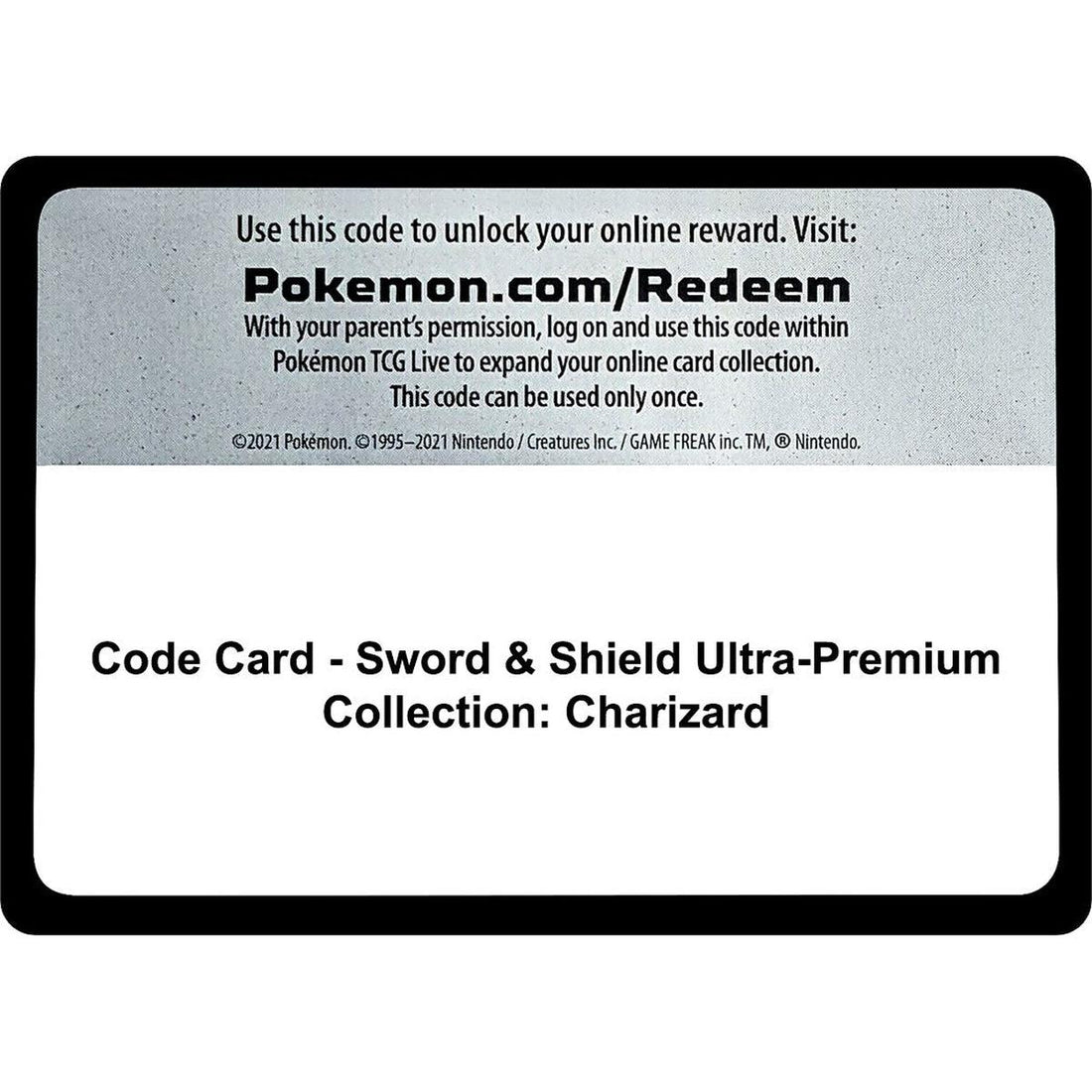 Code Card - Sword & Shield Ultra-Premium Collection: Charizard