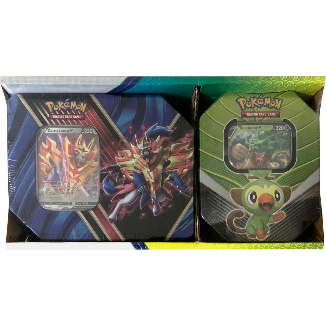 Legends of Galar Tin + Galar Partners Tin 2-pack [Zamazenta V/Rillaboom V] (Retail Exclusive)