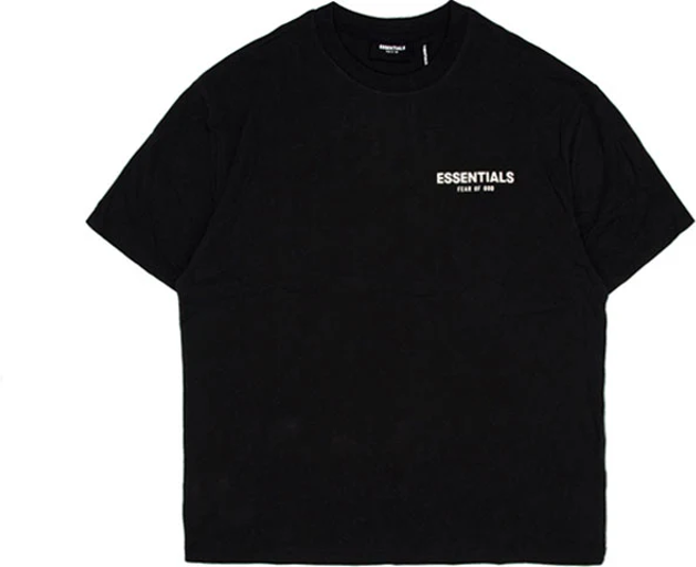 Essentials Fear of God Flower Graphic Tee Black