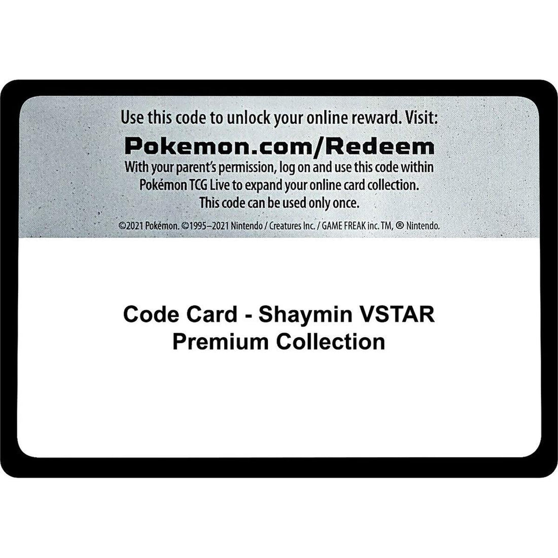 Code Card - Shaymin VSTAR Premium Collection