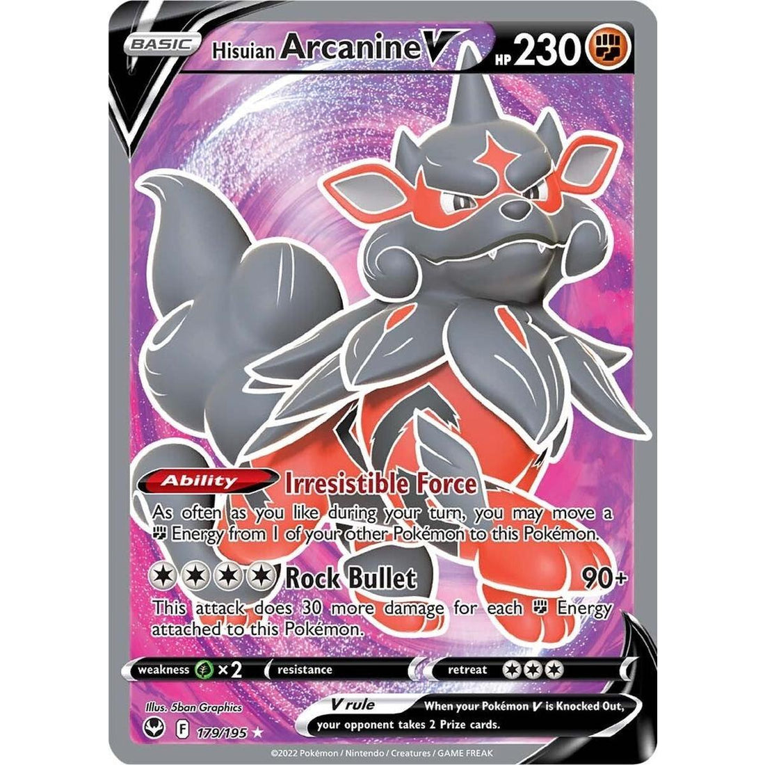 Hisuian Arcanine V (Full Art)