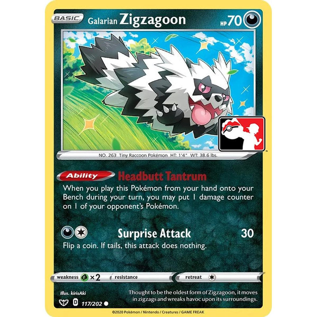 Galarian Zigzagoon - 117/202
