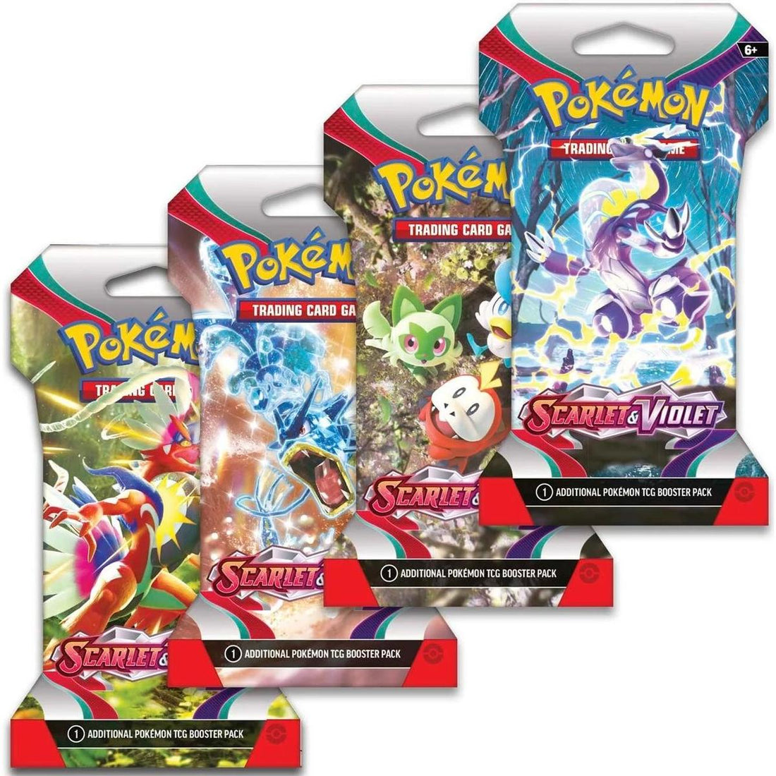 Scarlet & Violet Sleeved Booster Pack Art Bundle [Set of 4]