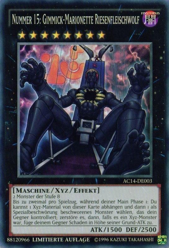 Number 15: Gimmick Puppet Giant Grinder (German) - "Nummer 15: Gimmick-Marionette Riesenfleischwolf"