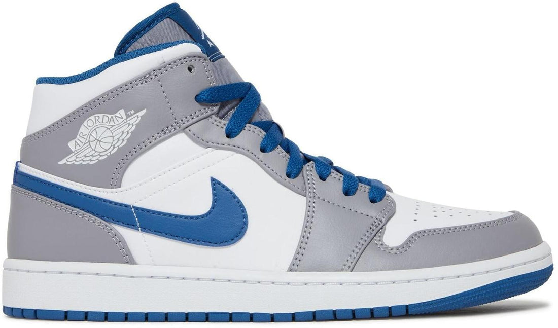 Air Jordan 1 Mid Cement True Blue