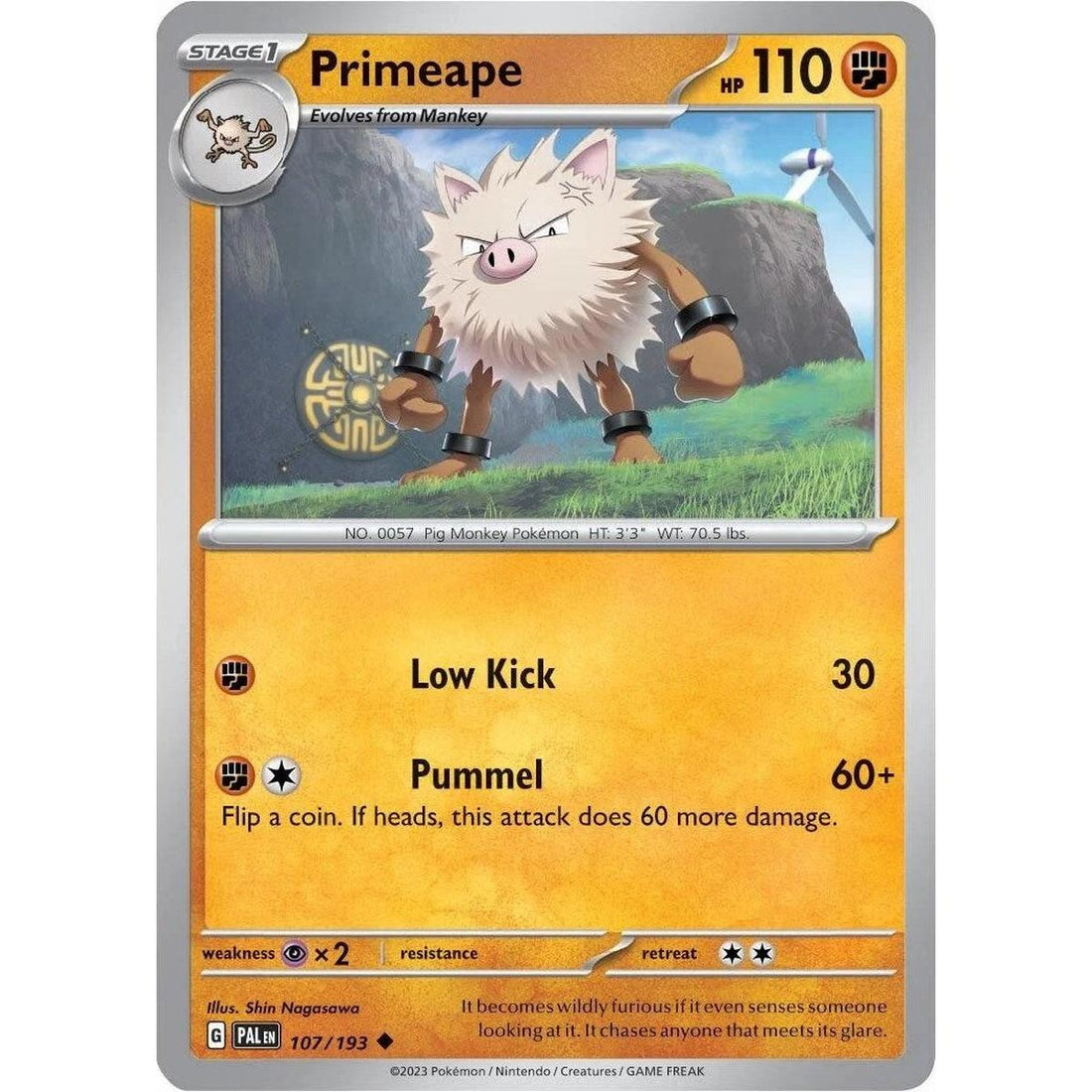 Primeape - 107/193 (Cosmos Holo)