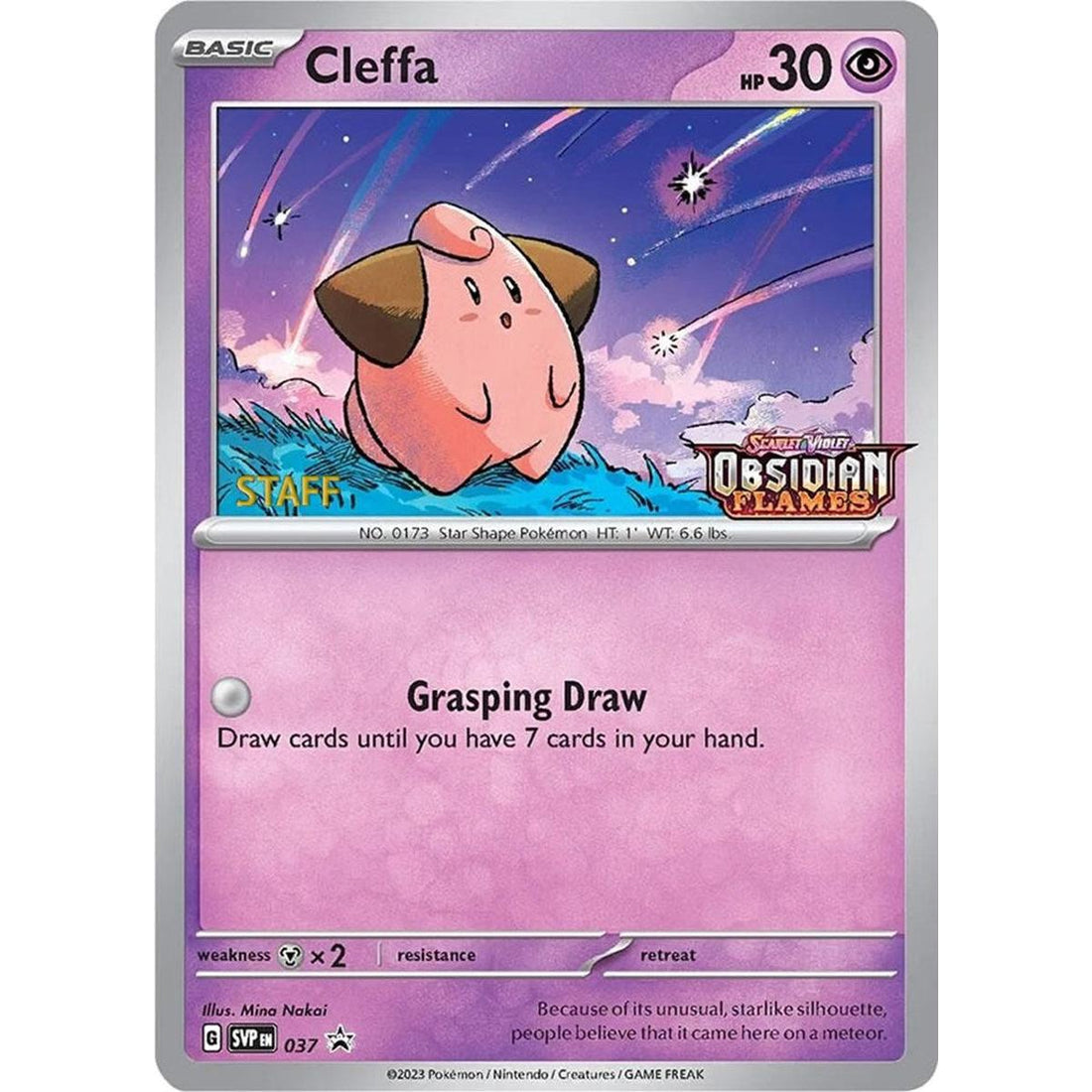 Cleffa - 037 (Prerelease) [Staff]
