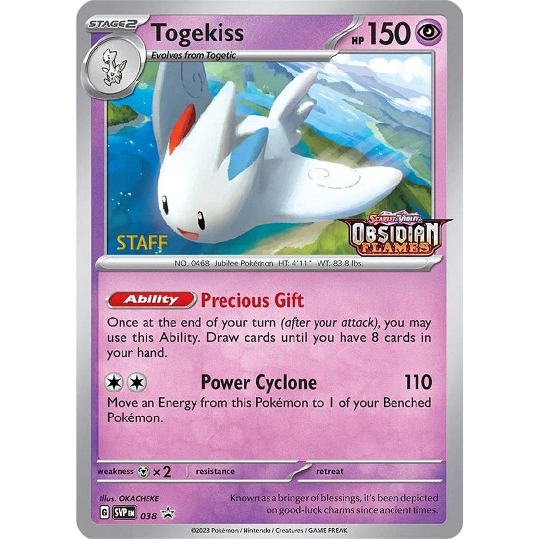 Togekiss - 038 (Prerelease) [Staff]
