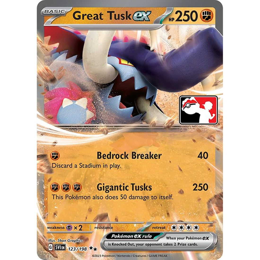Great Tusk ex - 123/198