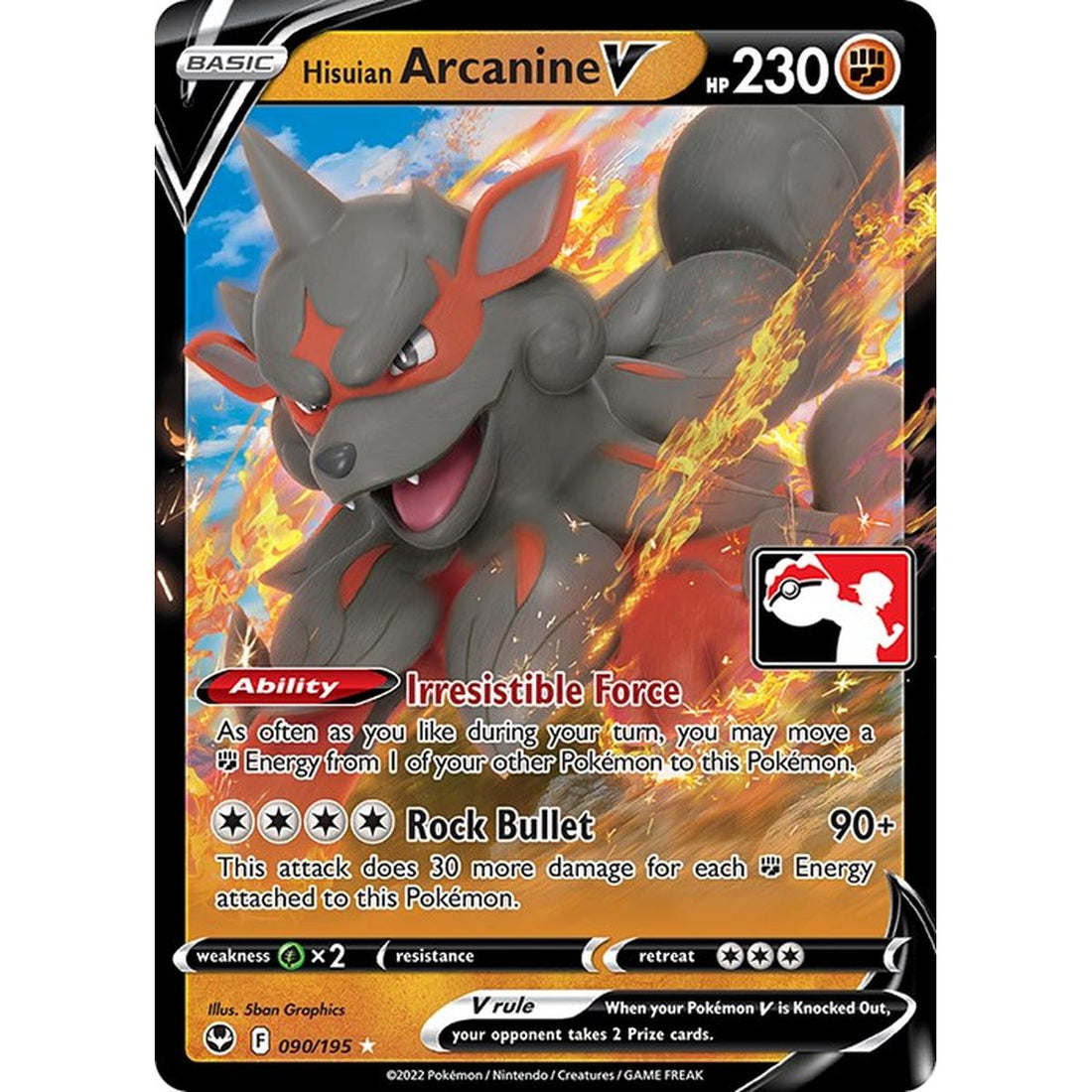 Hisuian Arcanine V - 090/195