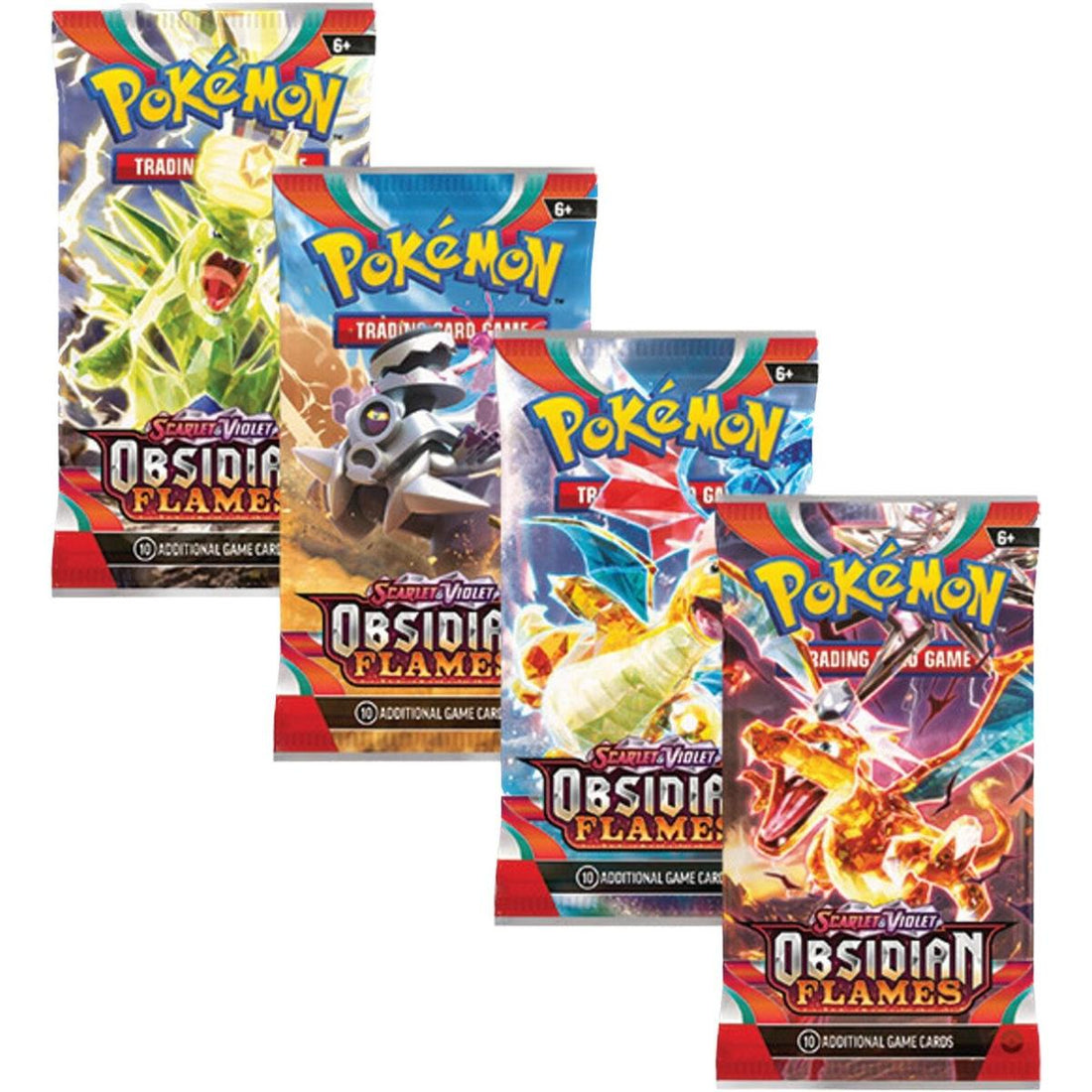 Obsidian Flames Booster Pack Art Bundle [Set of 4]