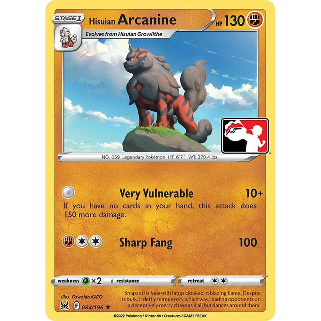 Hisuian Arcanine - 084/196