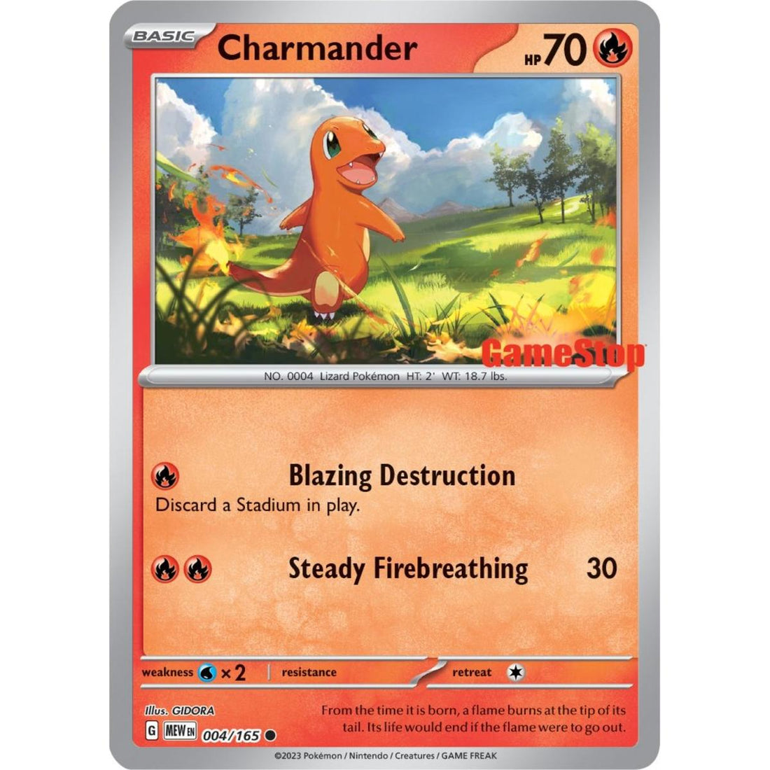 Charmander - 004/165 (GameStop Exclusive)