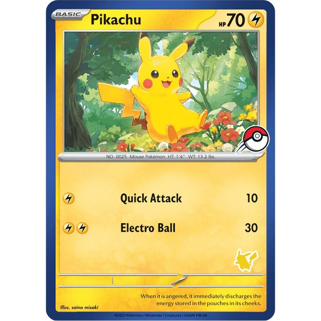 Pikachu (Blue Border)