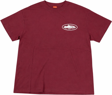Corteiz Alcatraz Tee Maroon