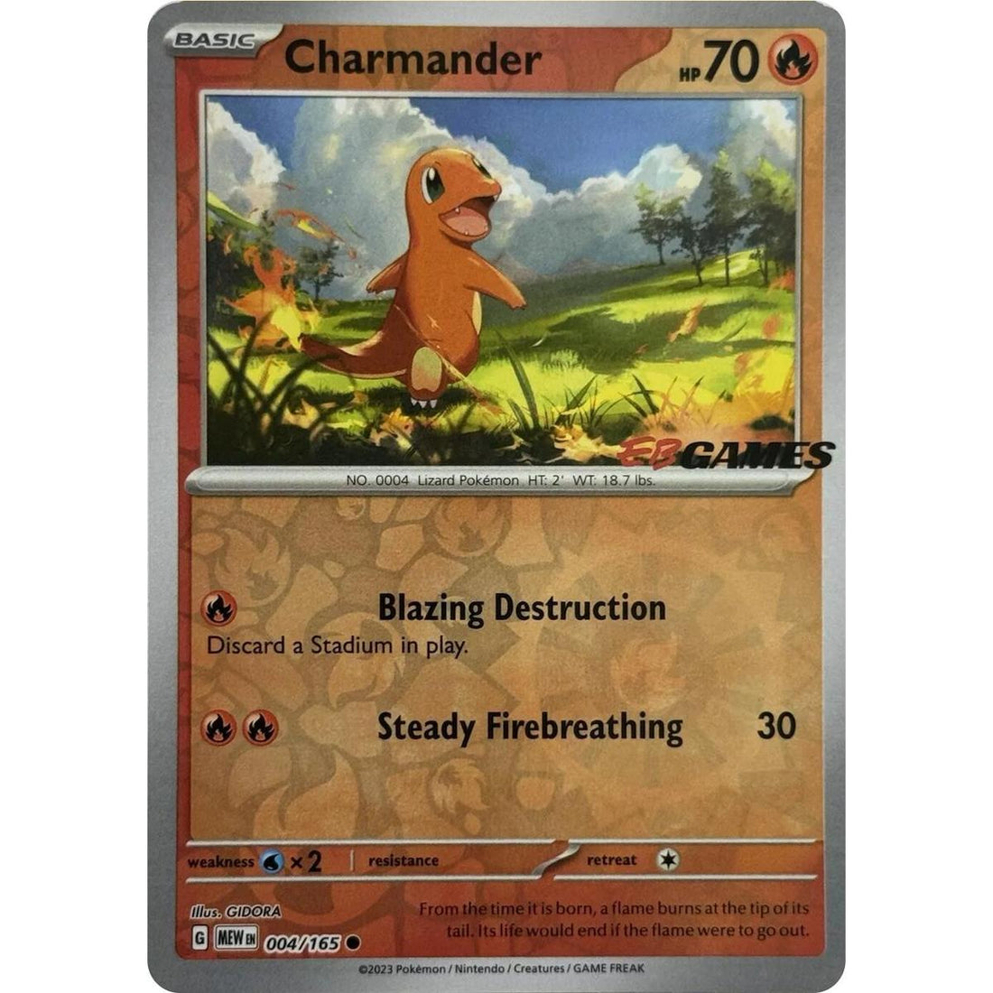 Charmander - 004/165 (EBGames Exclusive)