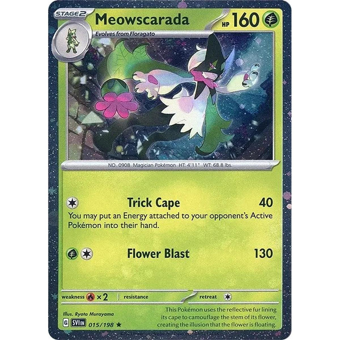 Meowscarada - 015/198 (Cosmos Holo)