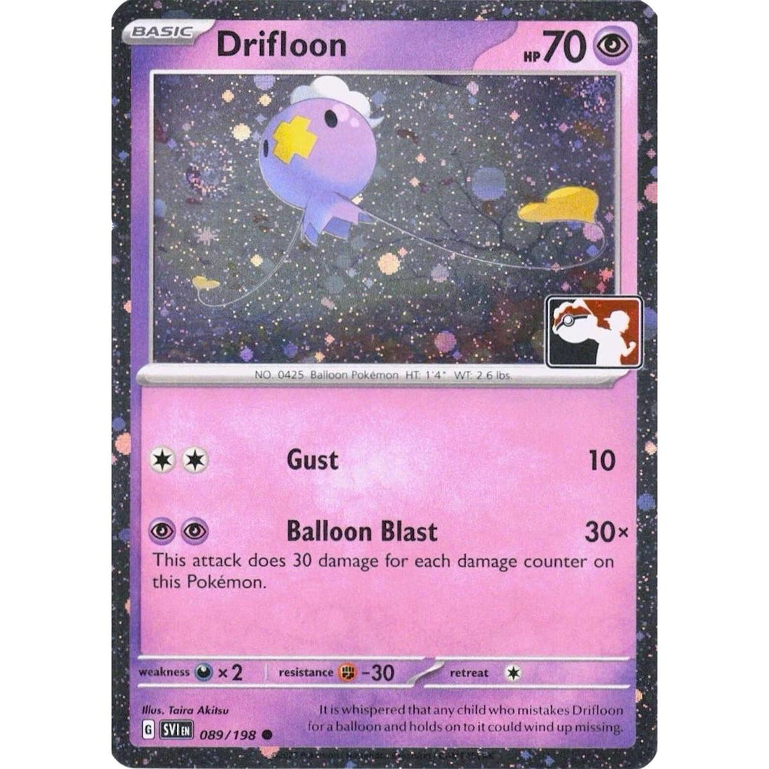 Drifloon - 089/198 (Cosmos Holo)