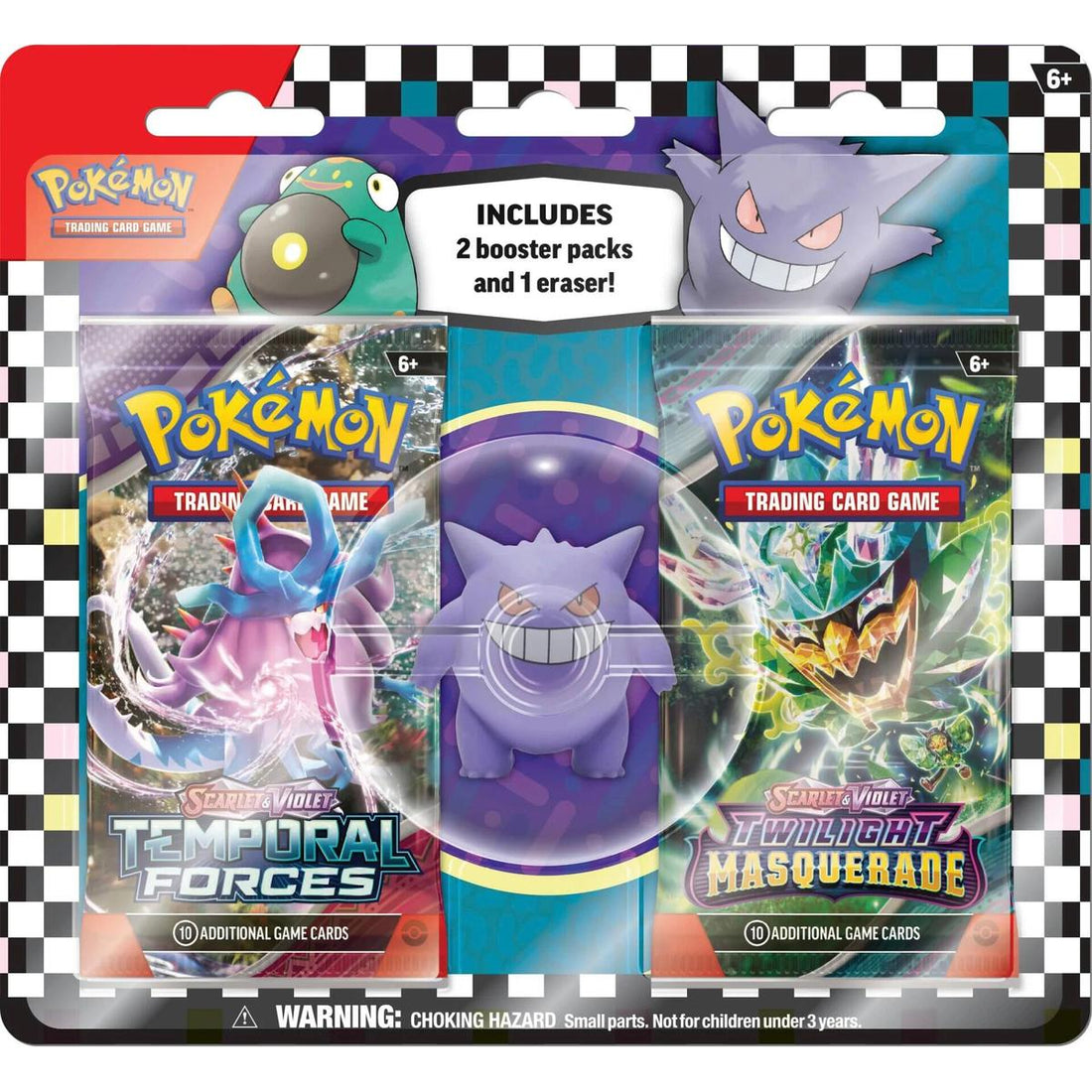 Pokemon TCG: Back to School Eraser Blister 2024 [Gengar]