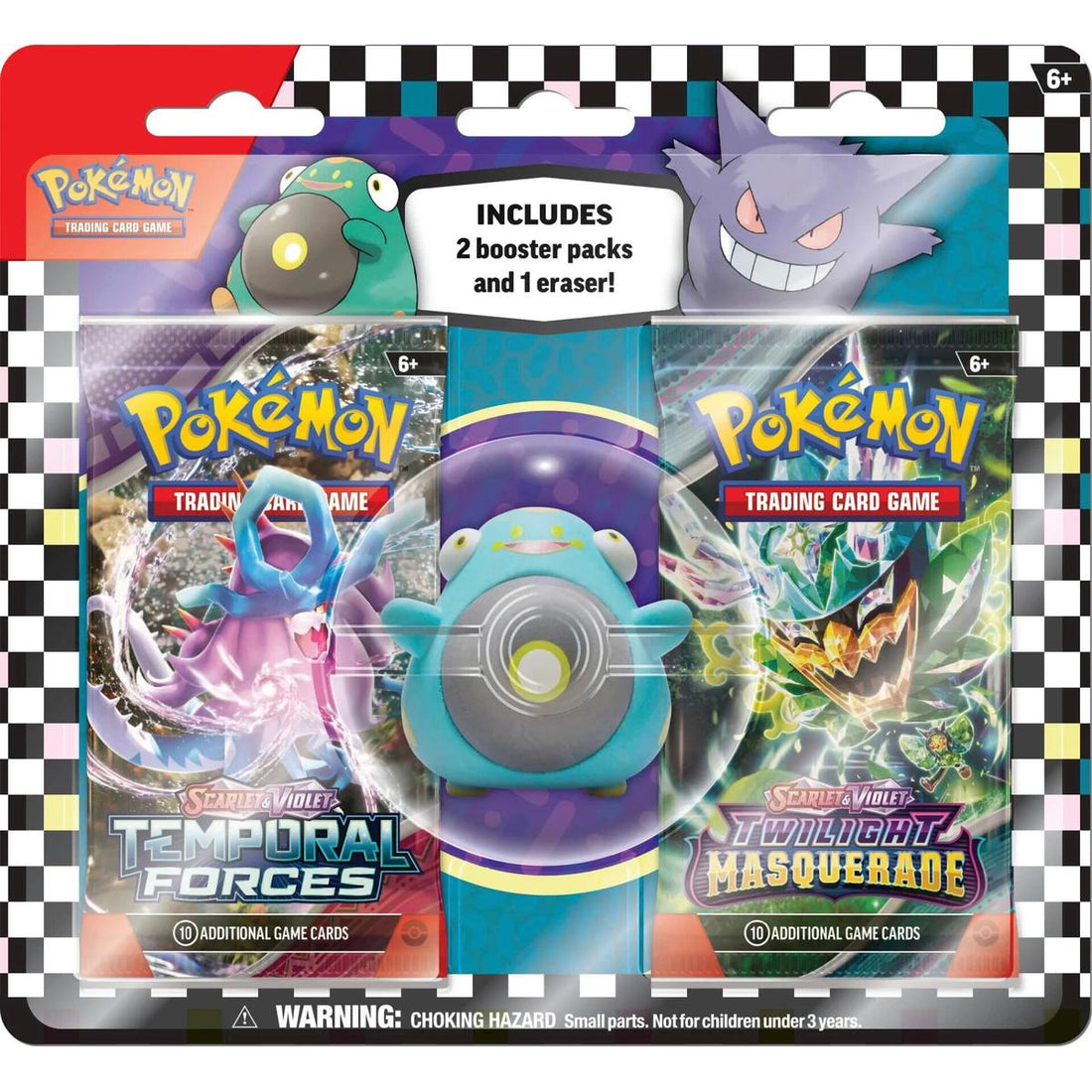 Pokemon TCG: Back to School Eraser Blister 2024 [Bellibolt]