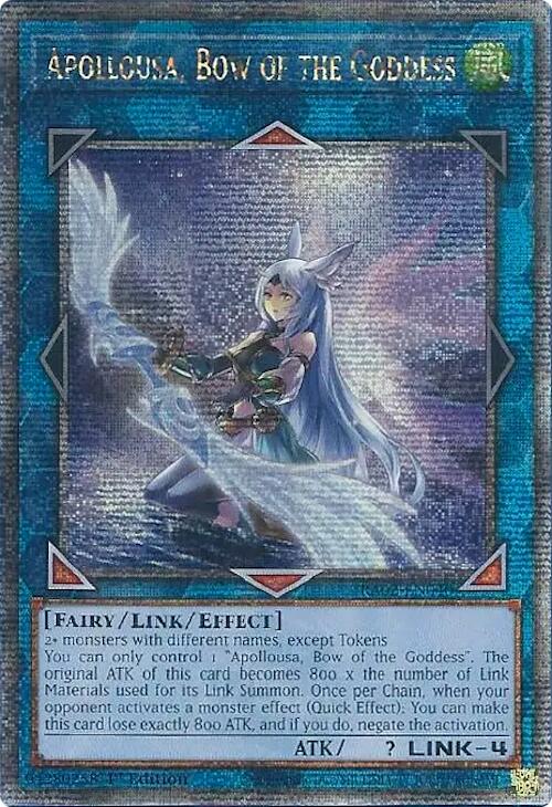 Apollousa, Bow of the Goddess (Alternate Art) (Quarter Century Secret Rare)