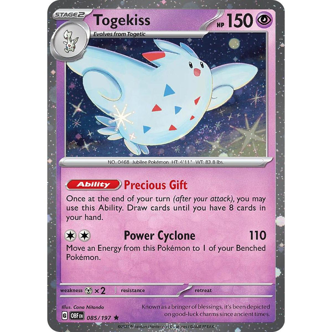 Togekiss - 085/197 (Cosmos Holo)