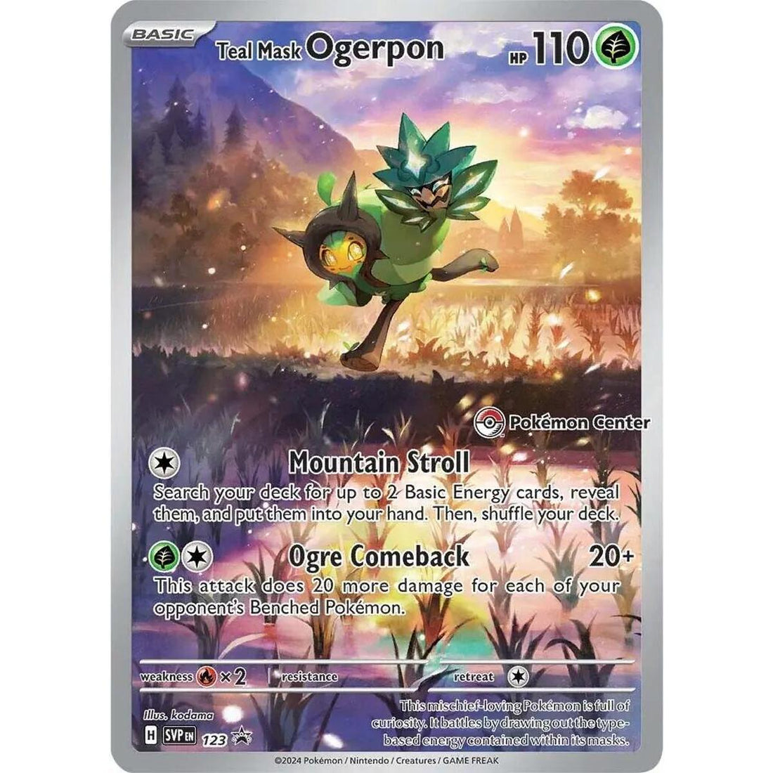 Teal Mask Ogerpon - 123 (Pokemon Center Exclusive)