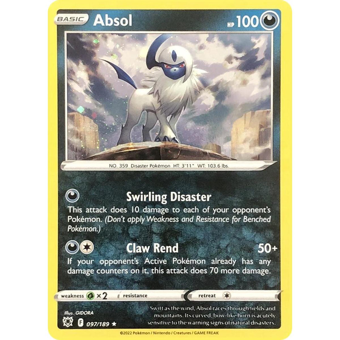 Absol - 097/189 (Cosmos Holo)