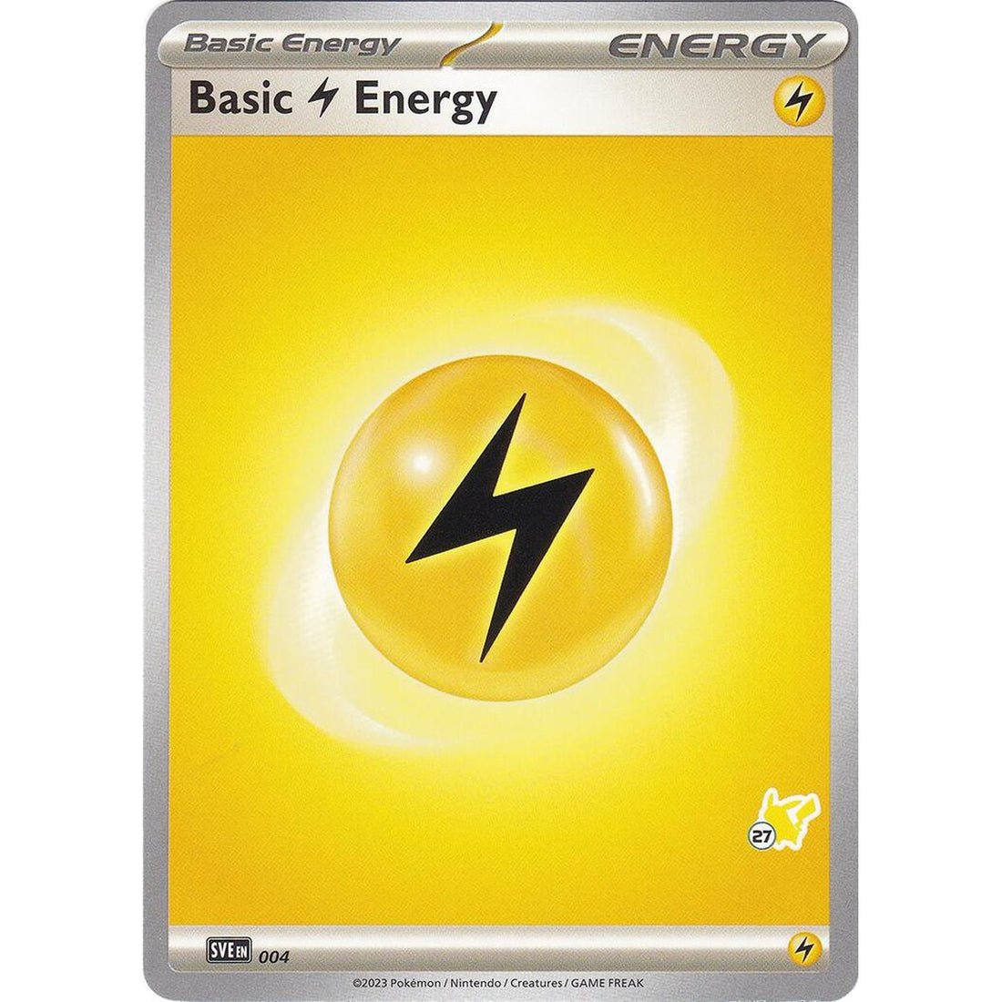 Basic Lightning Energy - Pikachu 27