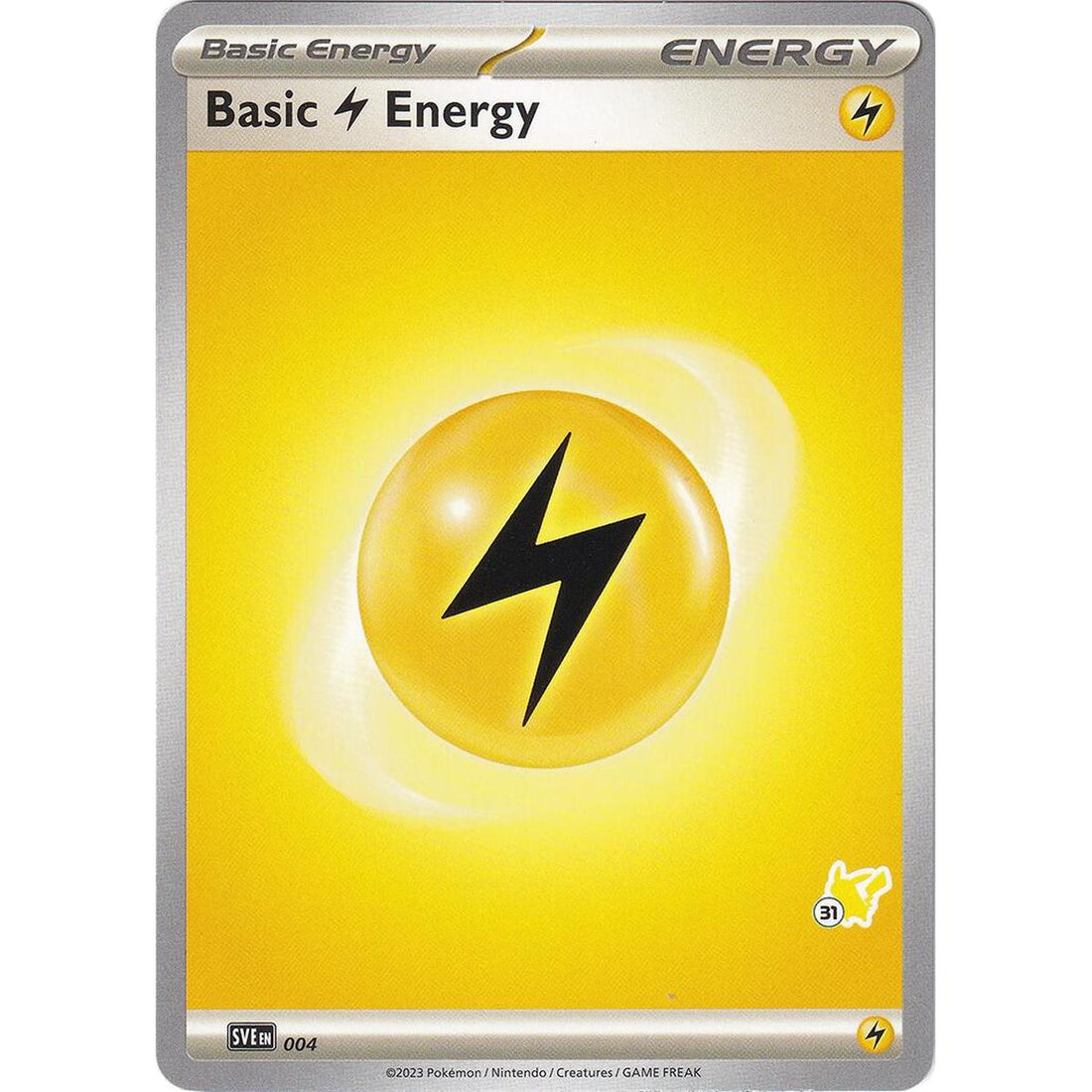 Basic Lightning Energy - Pikachu 31