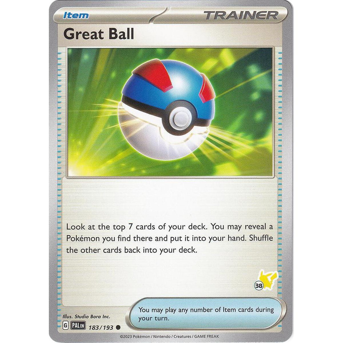 Great Ball - Pikachu 38