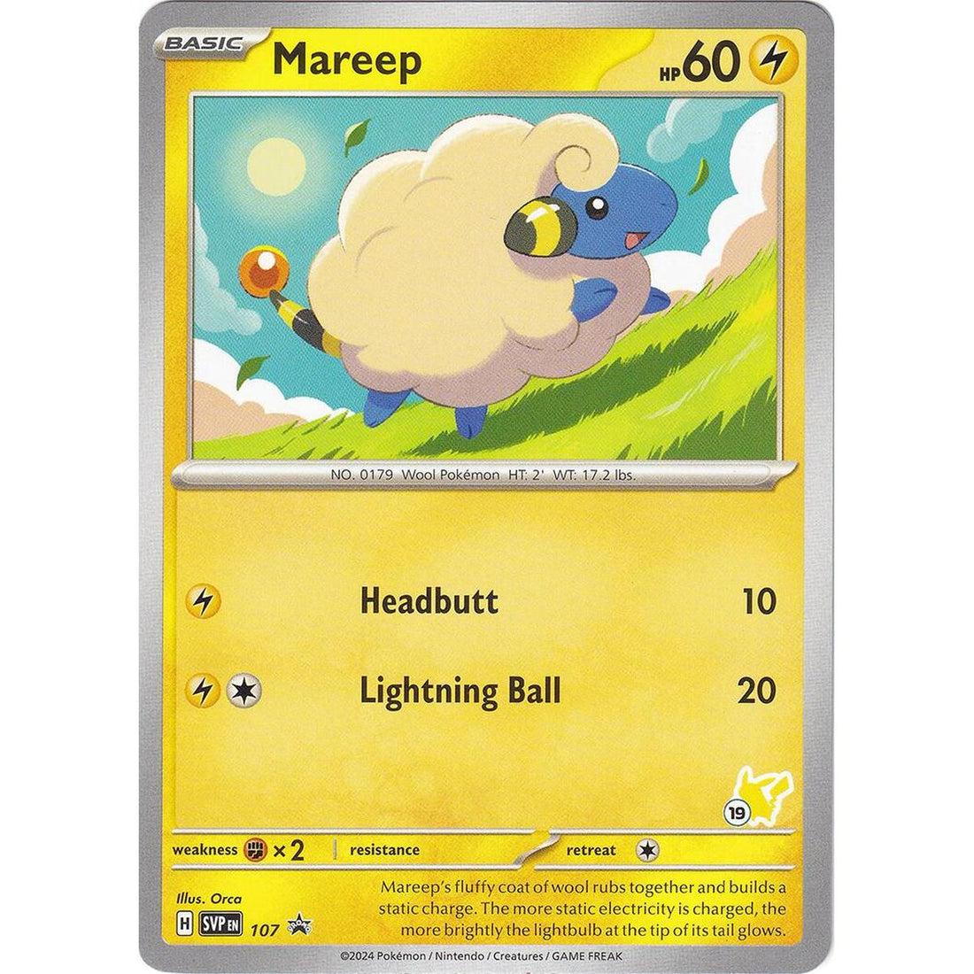 Mareep - Pikachu 19