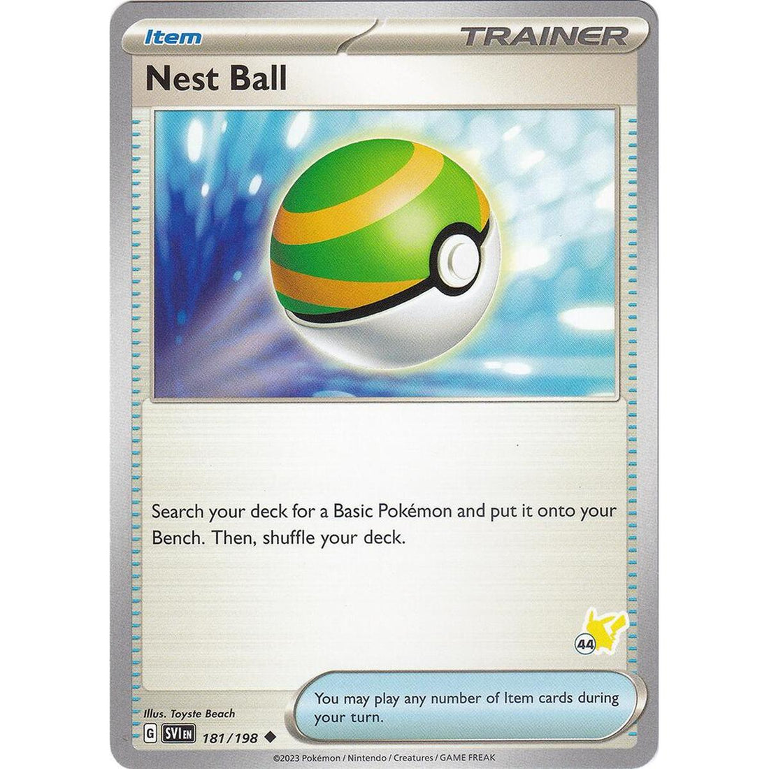 Nest Ball - Pikachu 44