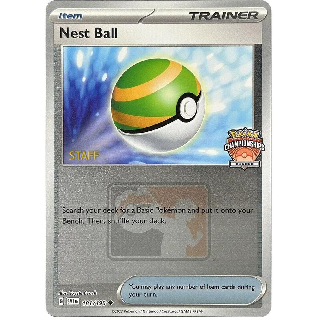 Nest Ball - 181/198 (Europe Championships) [Staff]