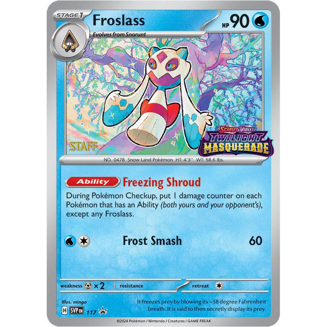 Froslass - 117 (Prerelease) [Staff]