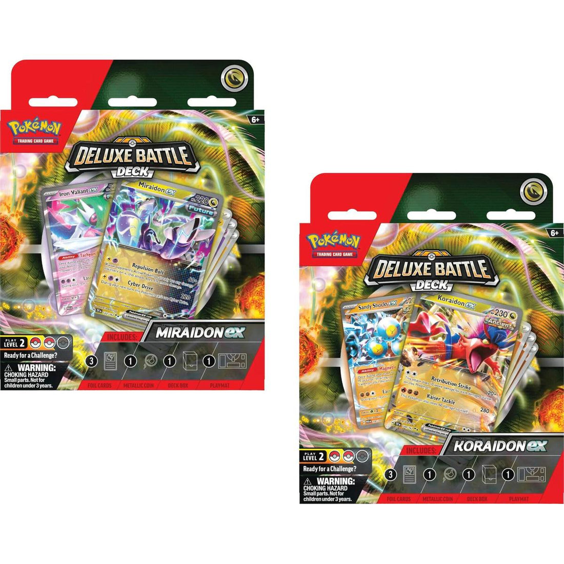 Deluxe Battle Deck: Miraidon ex/Koraidon ex  [Set of 2]