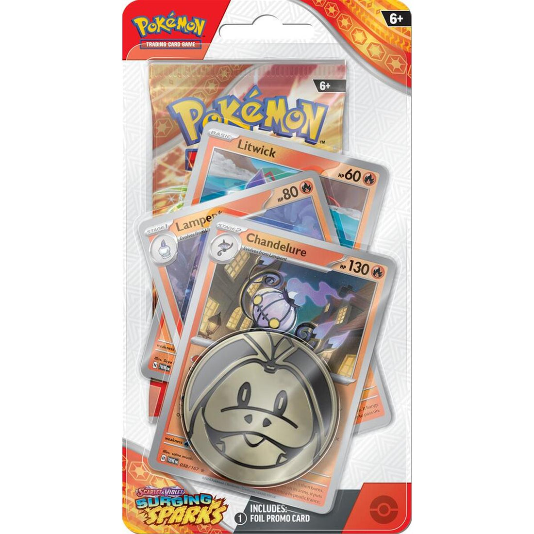 Surging Sparks Premium Checklane Blister [Chandelure]