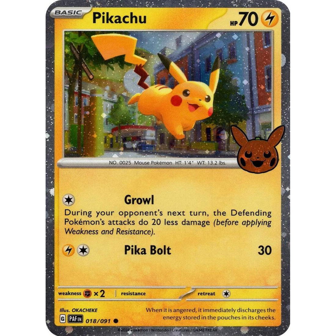 Pikachu - 018/091 (Cosmos Holo)