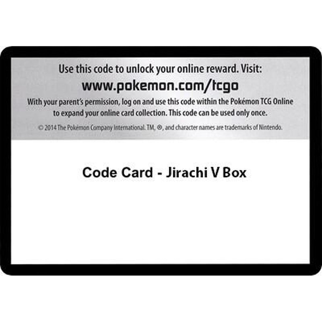 Code Card - Jirachi V Box