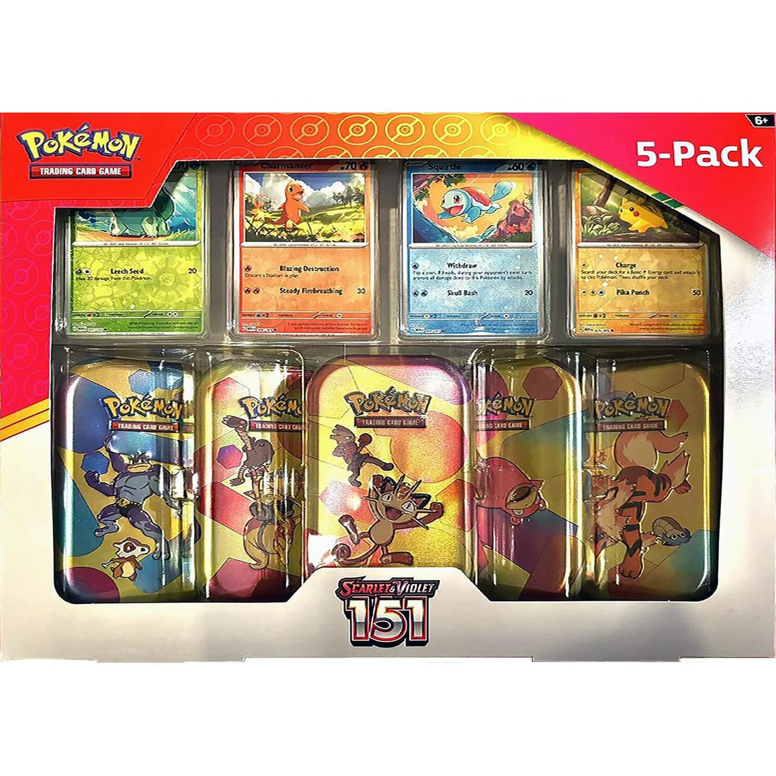Costco Pokemon Scarlet & Violet 151 Mini Tin 5-pack (Meowth)