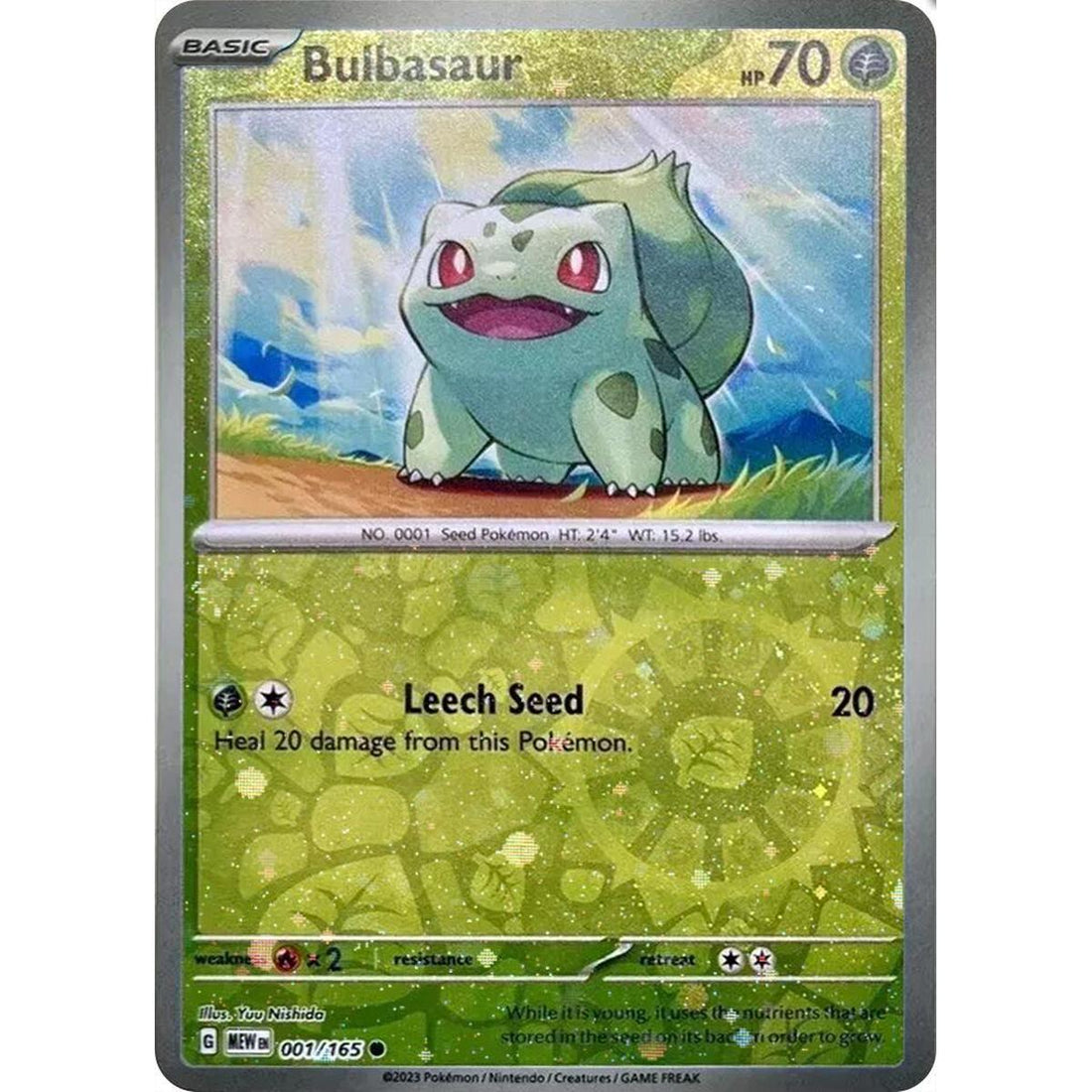 Bulbasaur - 001/165 (Reverse Cosmos Holo) (Costco Exclusive)