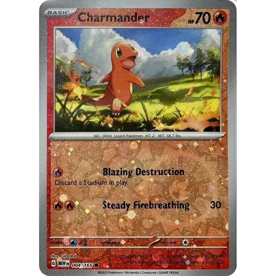 Charmander - 004/165 (Reverse Cosmos Holo) (Costco Exclusive)