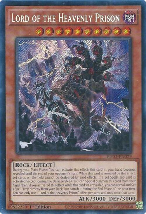 Lord of the Heavenly Prison (Secret Rare)