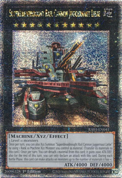 Superdreadnought Rail Cannon Juggernaut Liebe (Alternate Art) (Quarter Century Secret Rare)