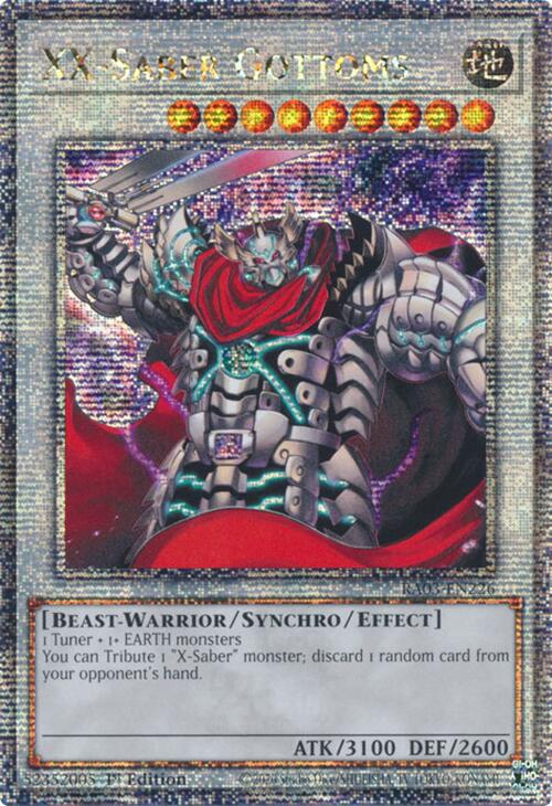 XX-Saber Gottoms (Quarter Century Secret Rare)