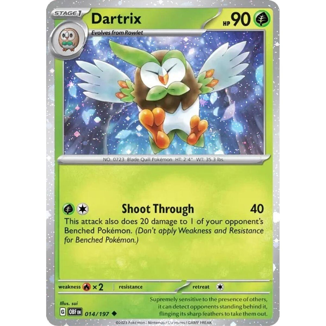Dartrix - 014/197 (Cosmos Holo)