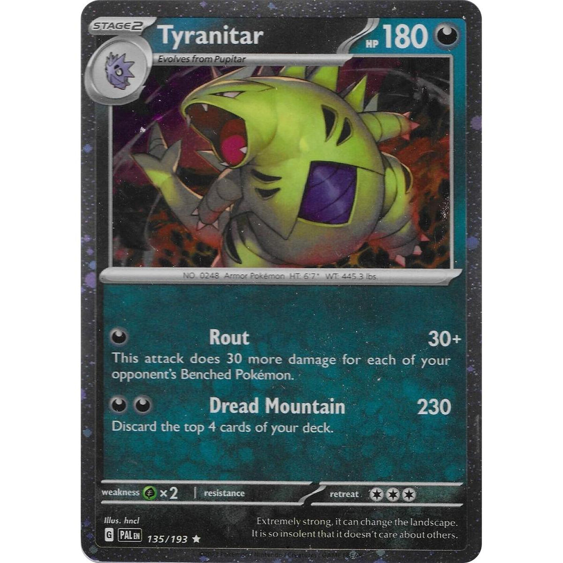Tyranitar - 135/193 (Cosmo Foil)