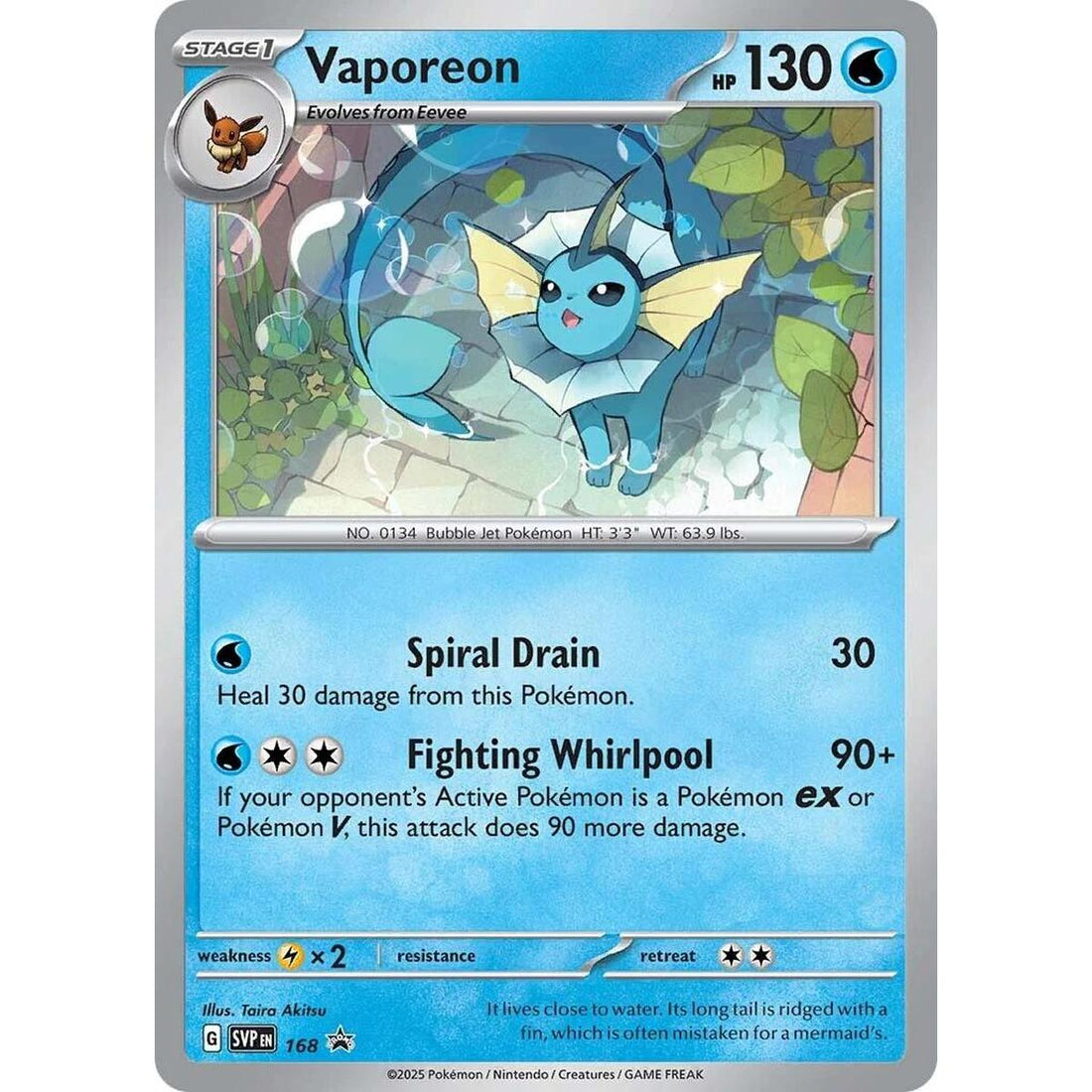 Vaporeon - 168 (Cosmos Holo)